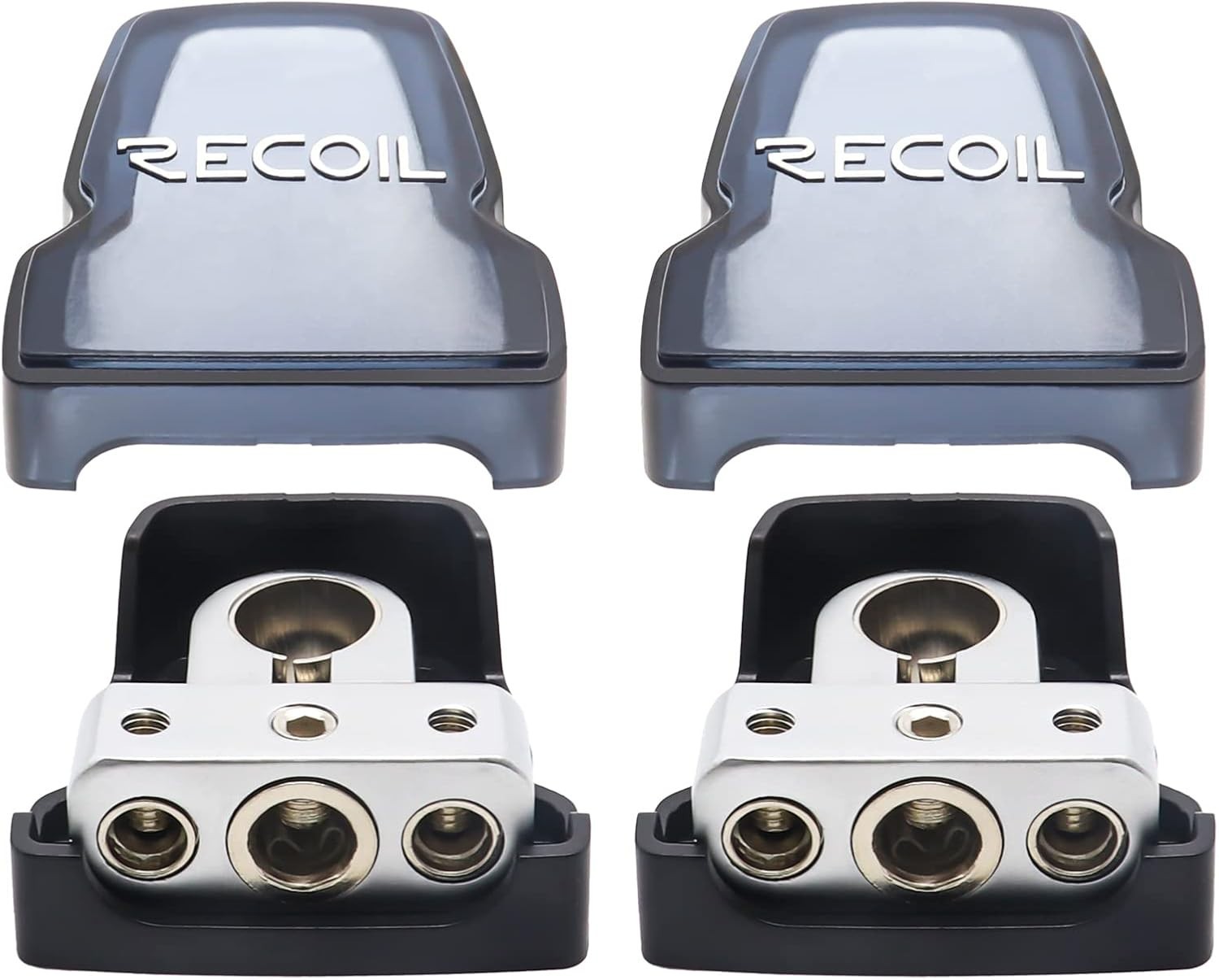 Solid Brass Battery Terminals Clamps 2-Pack