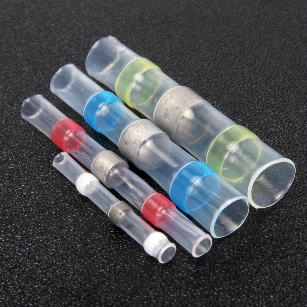 500/50pcs Waterproof Heat Shrink Solder Seal Butt Wire Connectors Terminals set
