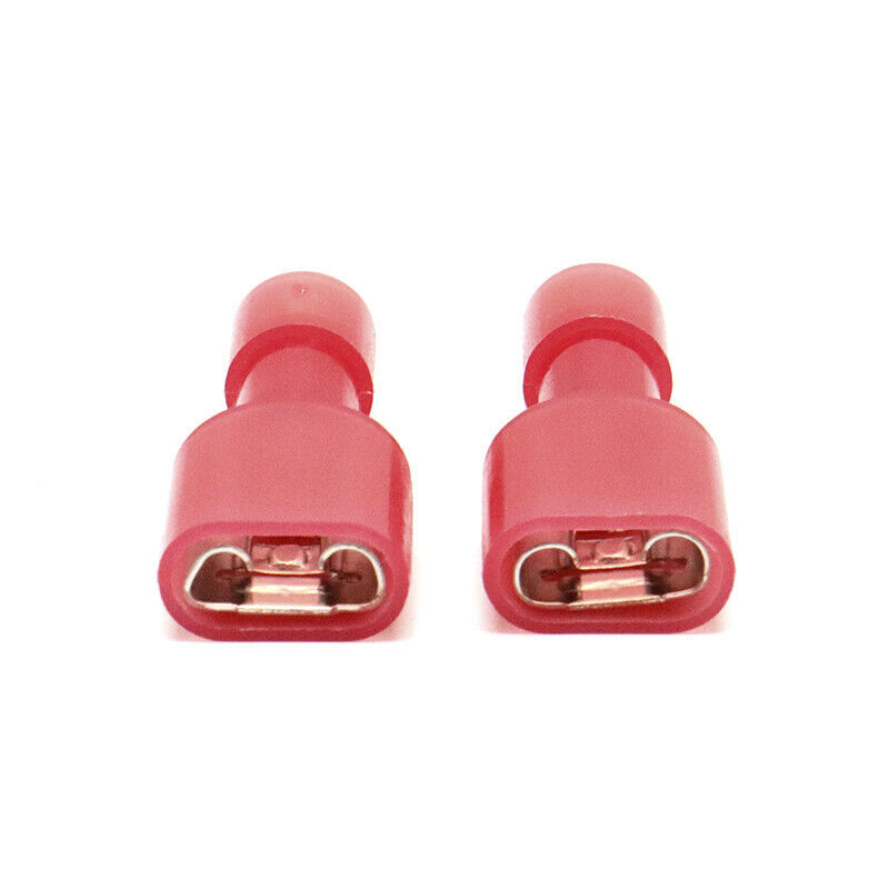 AWG22-16 Gauge Nylon Insulated Spade Connector Wire Crimp Female Terminals Red