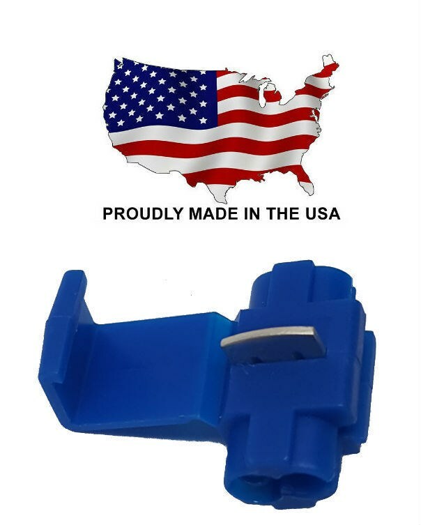 MVP 25 Blue Quick Splice Tap Wire Terminal Connectors 14-18 AWG Gauge USA – TQ14