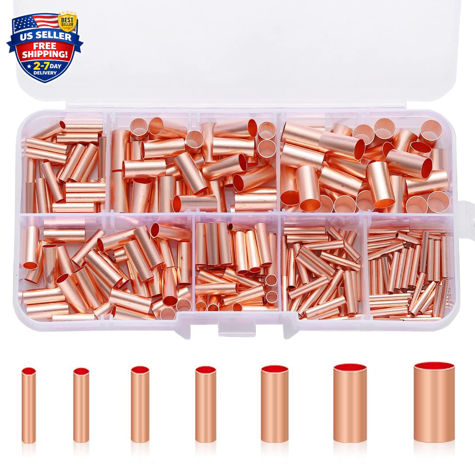 Copper Crimp Connector Wire Ferrules Kit Terminal