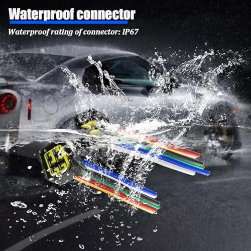 4 Pin Car Waterproof Connector, Vehicle Male and Female Electrical Way 6 Pin