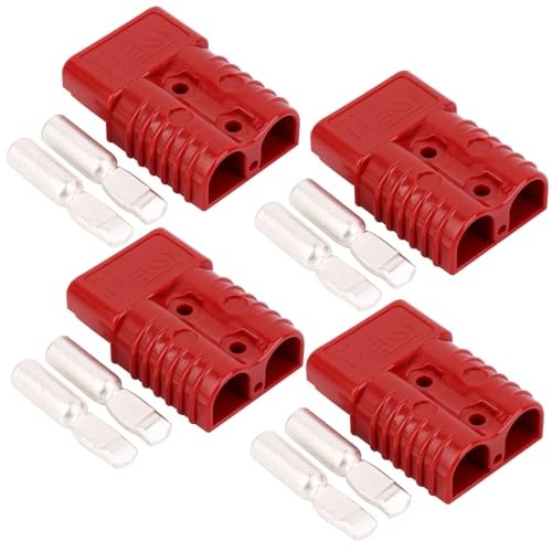 350 Amp 600 V Battery Quick Connector 350A Battery Power Connector 350A 4PC Red