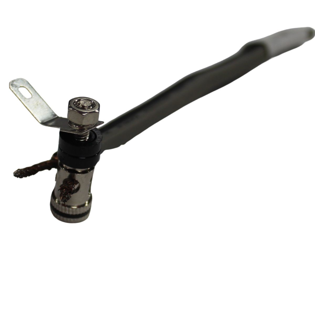 12 Gauge Brass/Nickel Plated Negative (Black) Push Terminal