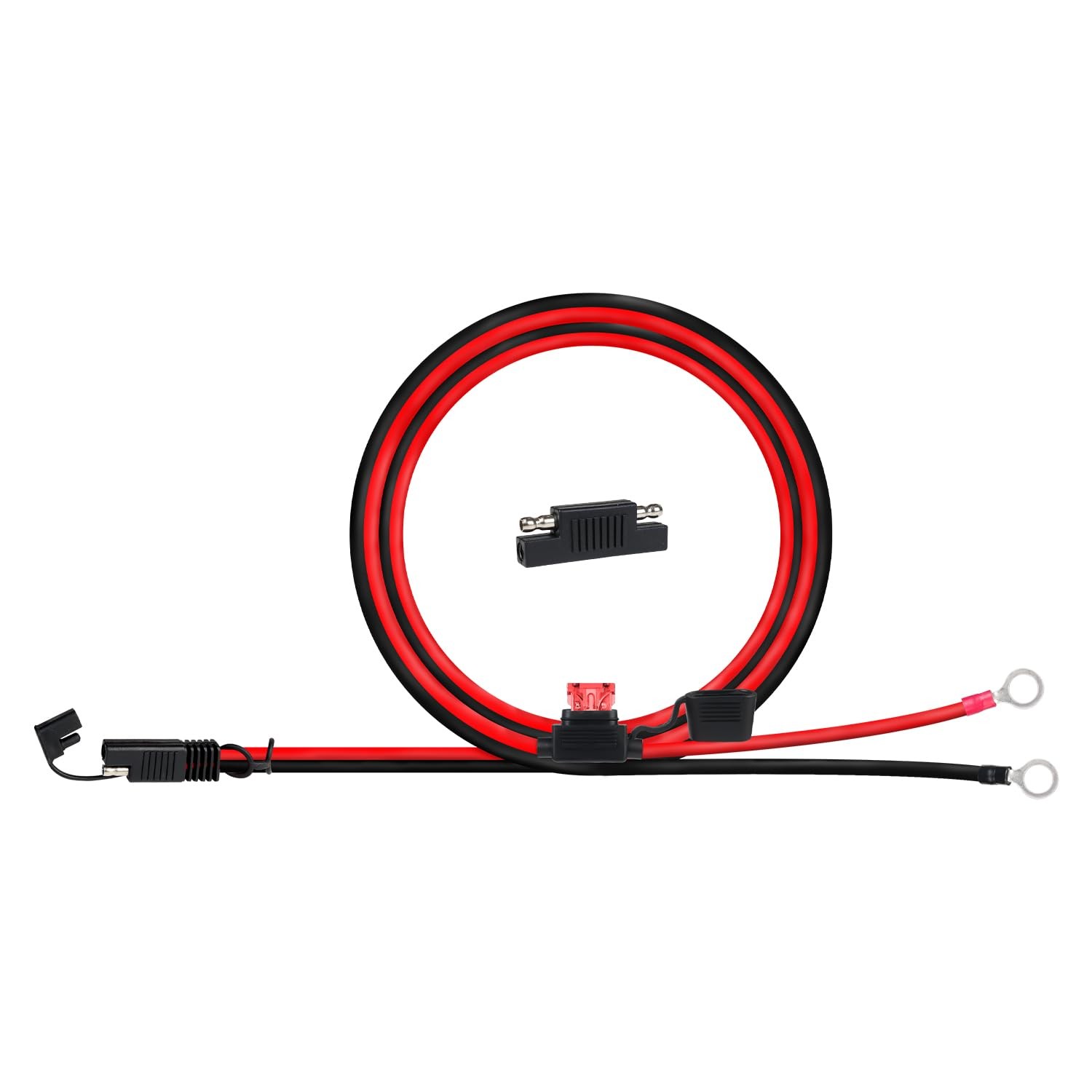 TMH 6 FT – 16 AWG, SAE to O Ring Terminal 16 1 Pack – 16AWG (6 FT)
