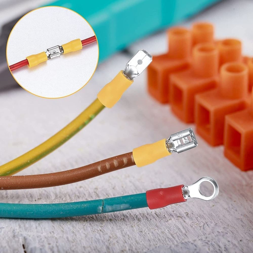280PCS Assorted Insulated Port Connectors Kit Electrical Wire Crimp Terminals US