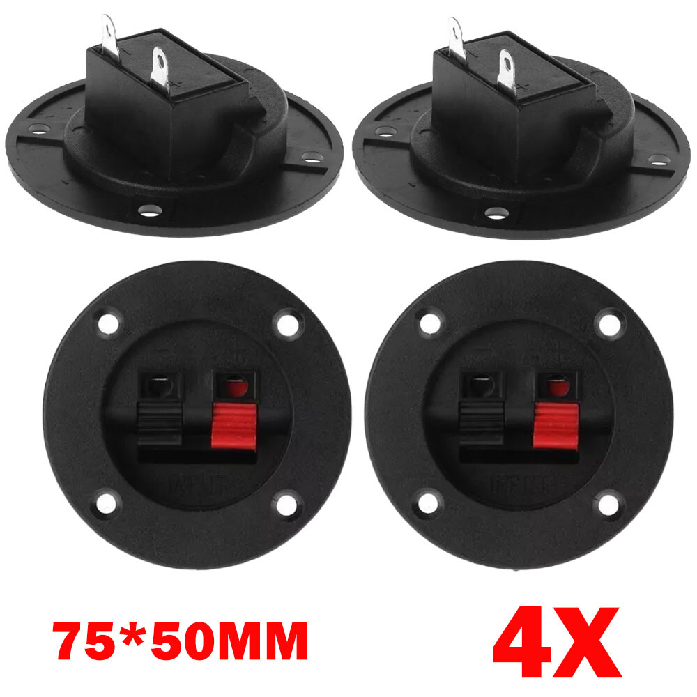 4PC Screw In Terminal Cup For Car Audio Stereo Speaker Box Cabinet Enclosure NEW