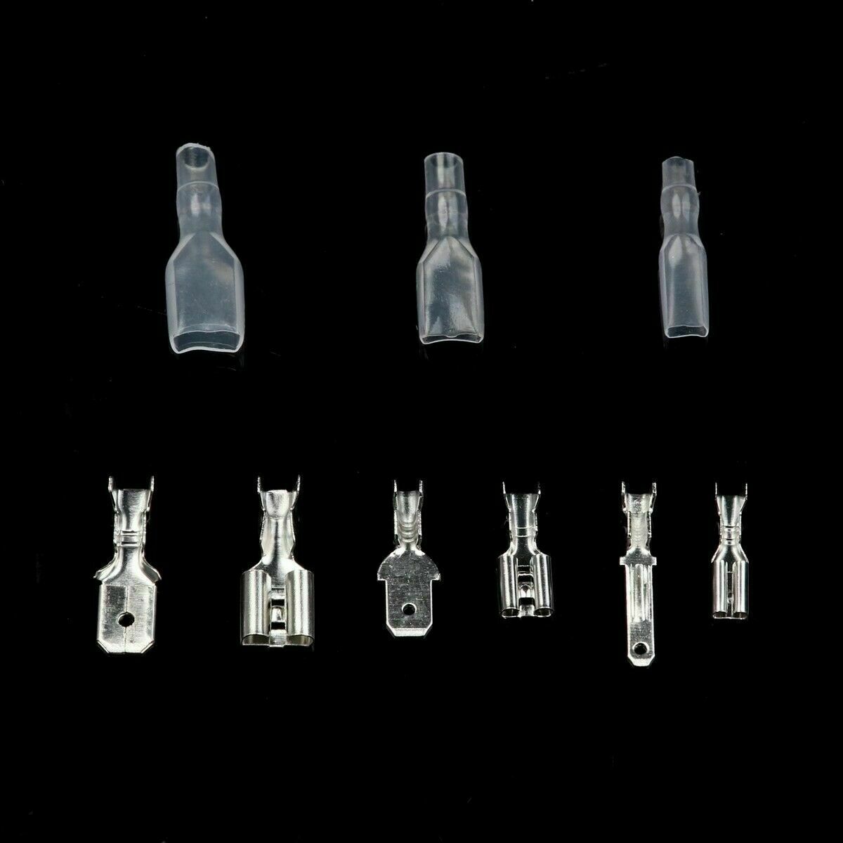 360PCS 2.8/4.8/6.3mm M/F Spade Crimp Terminals Kit Electrical Wire Connector Set