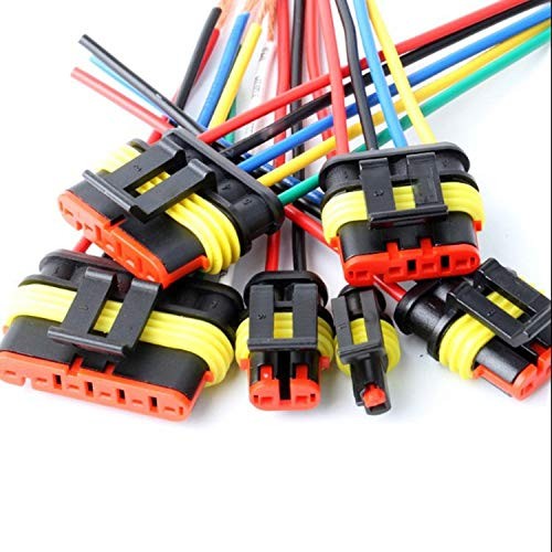 Way Car Waterproof Electrical Connector,16 AWG 2 pin Plug Auto Electrical Wir…