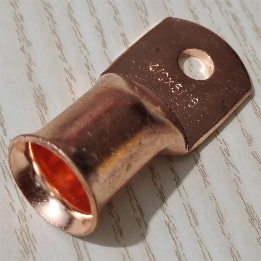 Copper Ends Lugs Crimp Ring Battery Terminals Gauge 4/0AWG Cable Wire Connectors