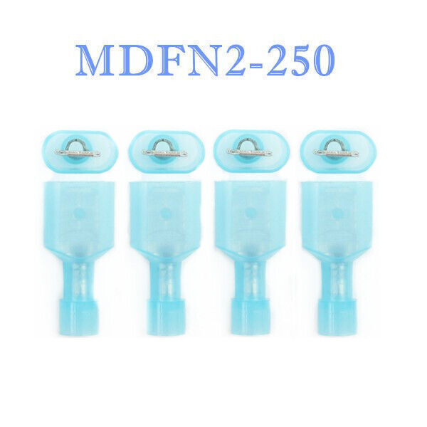 Nylon Female Male Insulated Spade Wire Connectors Crimp Terminal 16-14AWG 100PCS