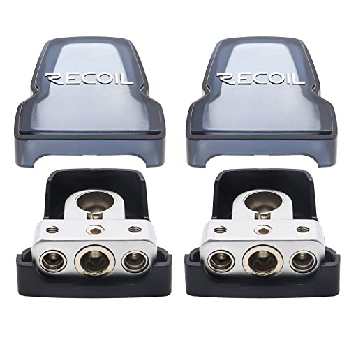 PBT-D04 2 Pack Premium Solid Brass 1X0/4AWG Output and 2X4/8AWG Outputs