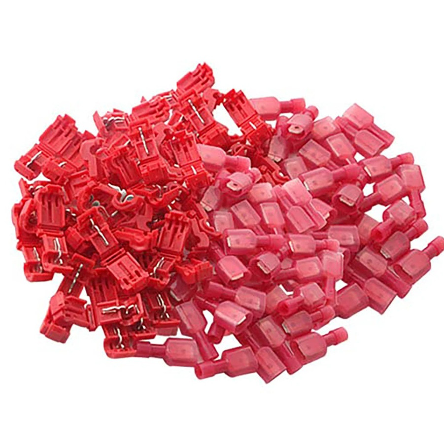 50pairs T-Tap Wire Connectors Quick Splice Electrical Terminal Kit – NEW
