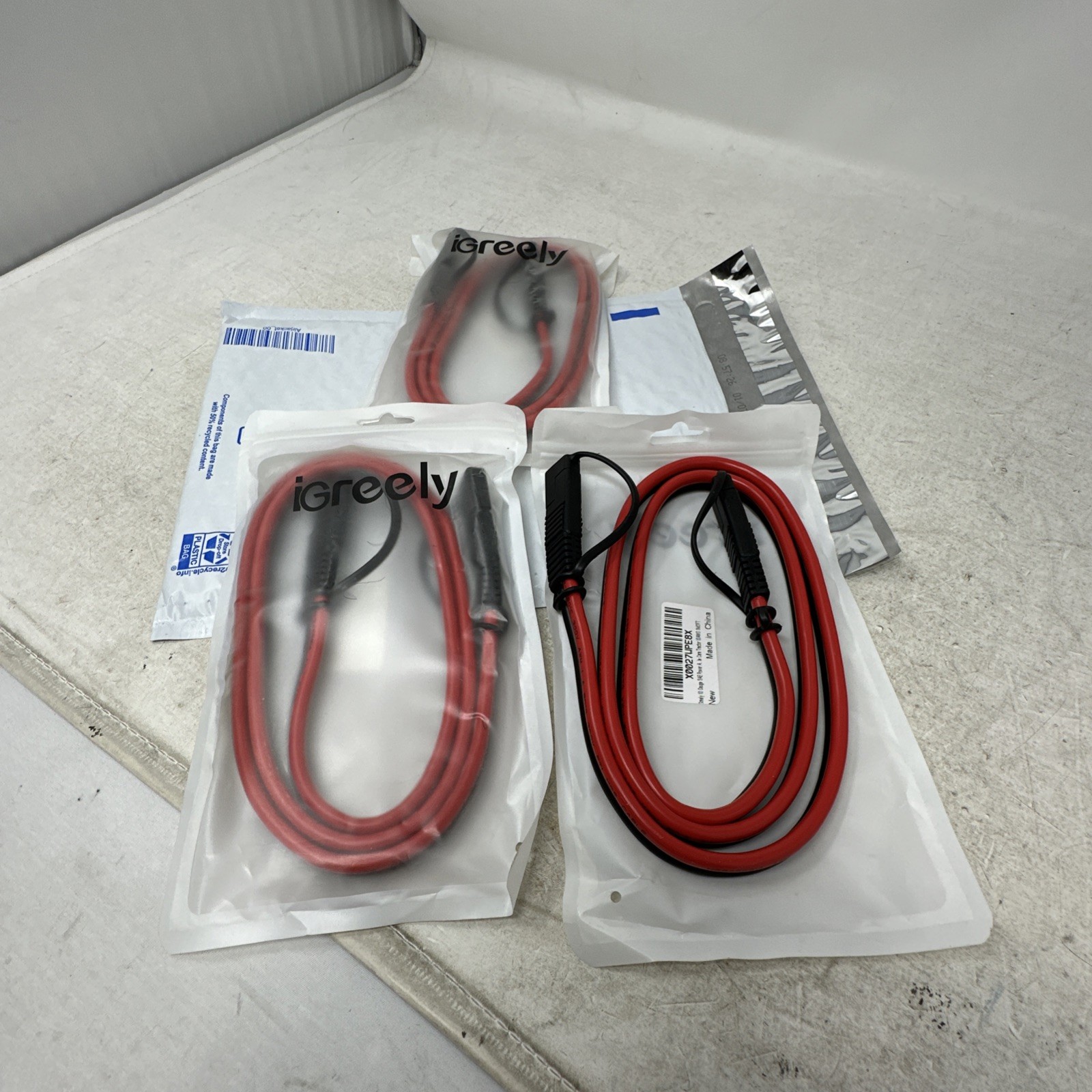 Qty=3, iGreely SAE to SAE Power Extension Cable, 10GA, 3′, Quick Disconnect