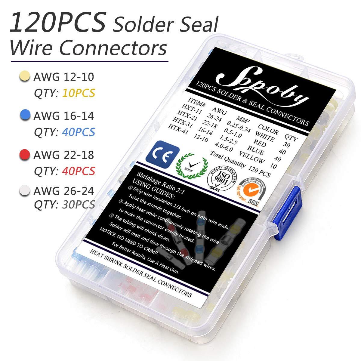 NEW 120PCS Solder al Wire Connectors-Waterproof Connectors-Electrical Solderless
