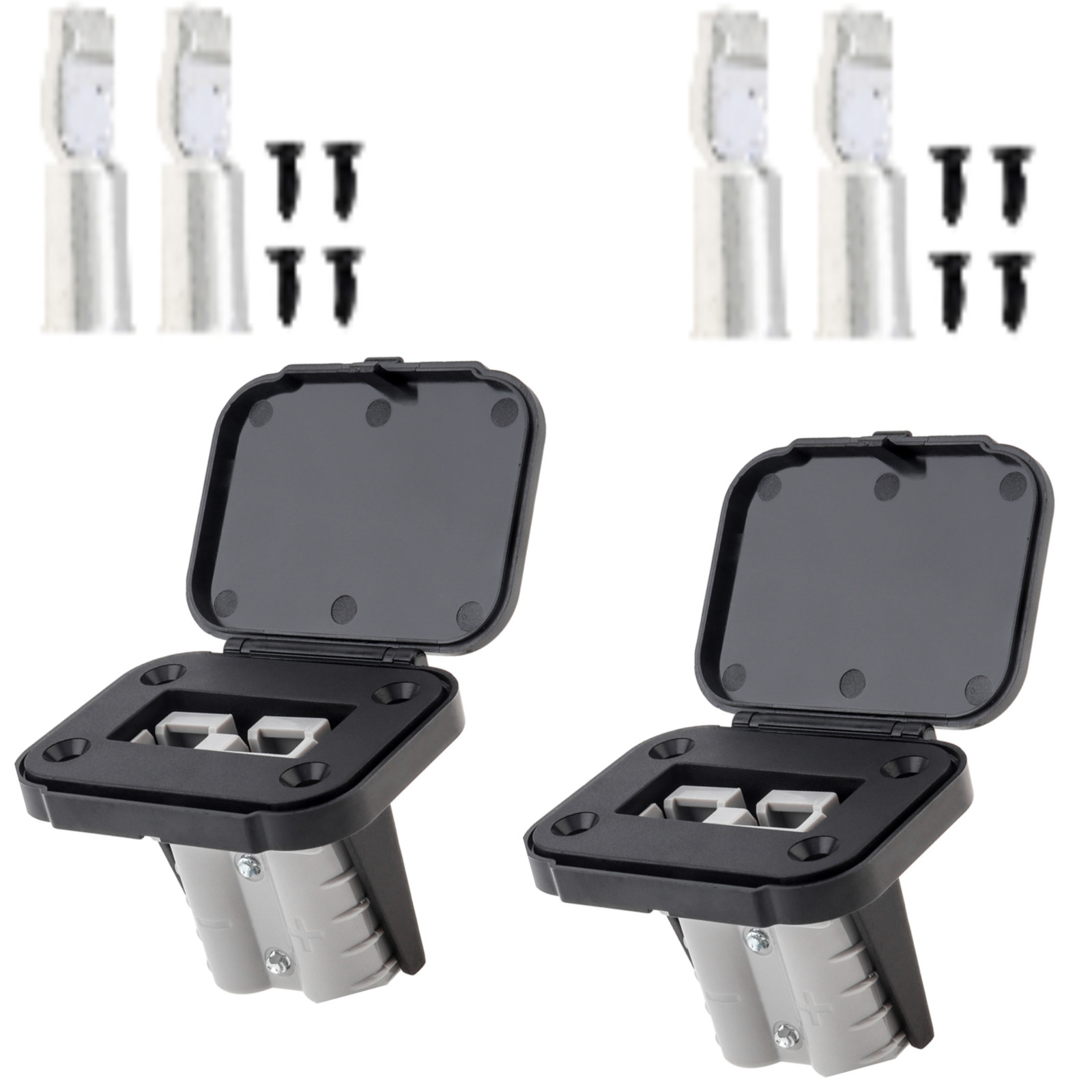 2 pcs Quick Connect Plug Mounting Panel Kit Fit for SB175 Series 50Amp 12-24V DC