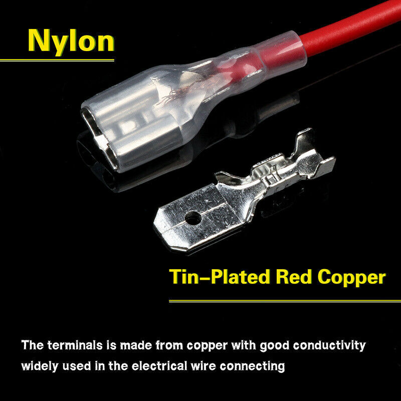 360PCS 2.8/4.8/6.3mm Spade Electrical Wire Connectors Ma/Fe Crimp Terminal/Plier