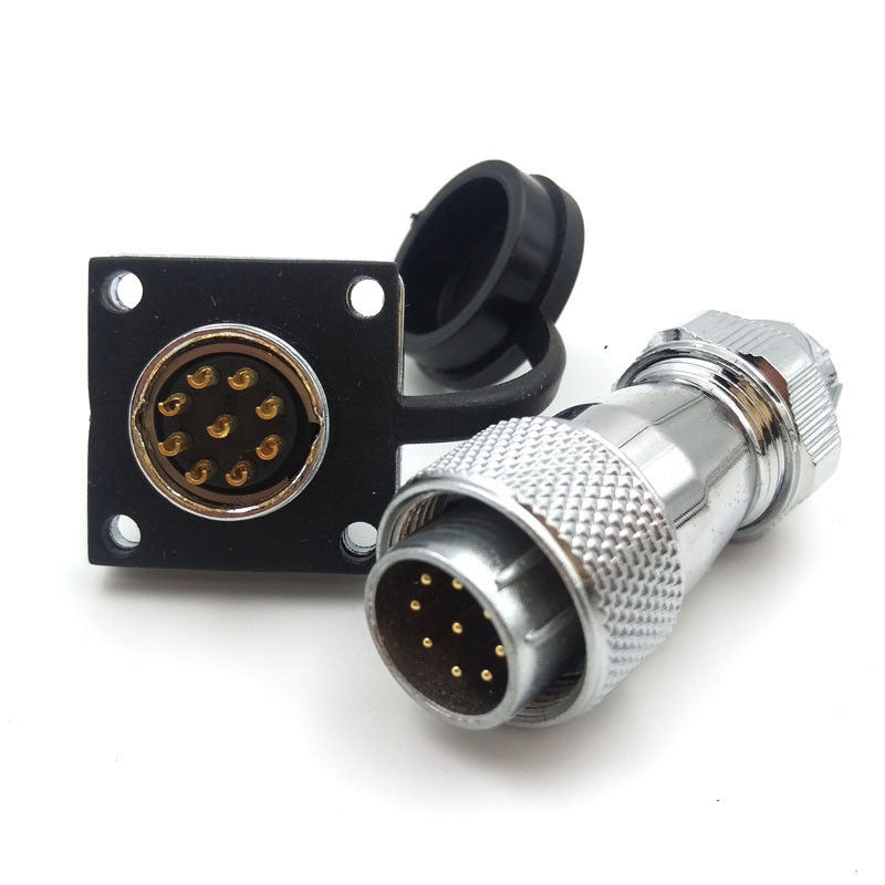WS16 9Pin Power Industrial Electrical Connector,Panel Mount Waterproof Connector