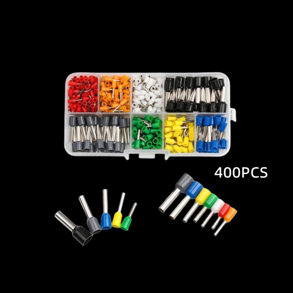 400PCS Assorted Crimp Spade Terminal Insulated Electrical Wire Connector Kit Set