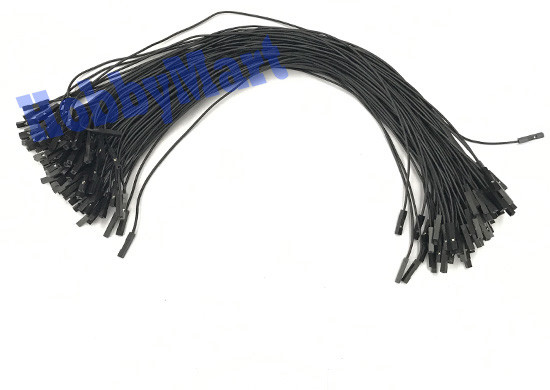 Jumper DuPont 2.54mm 1-Pin Female to Female with wire – Arduino Breadboard 100pc