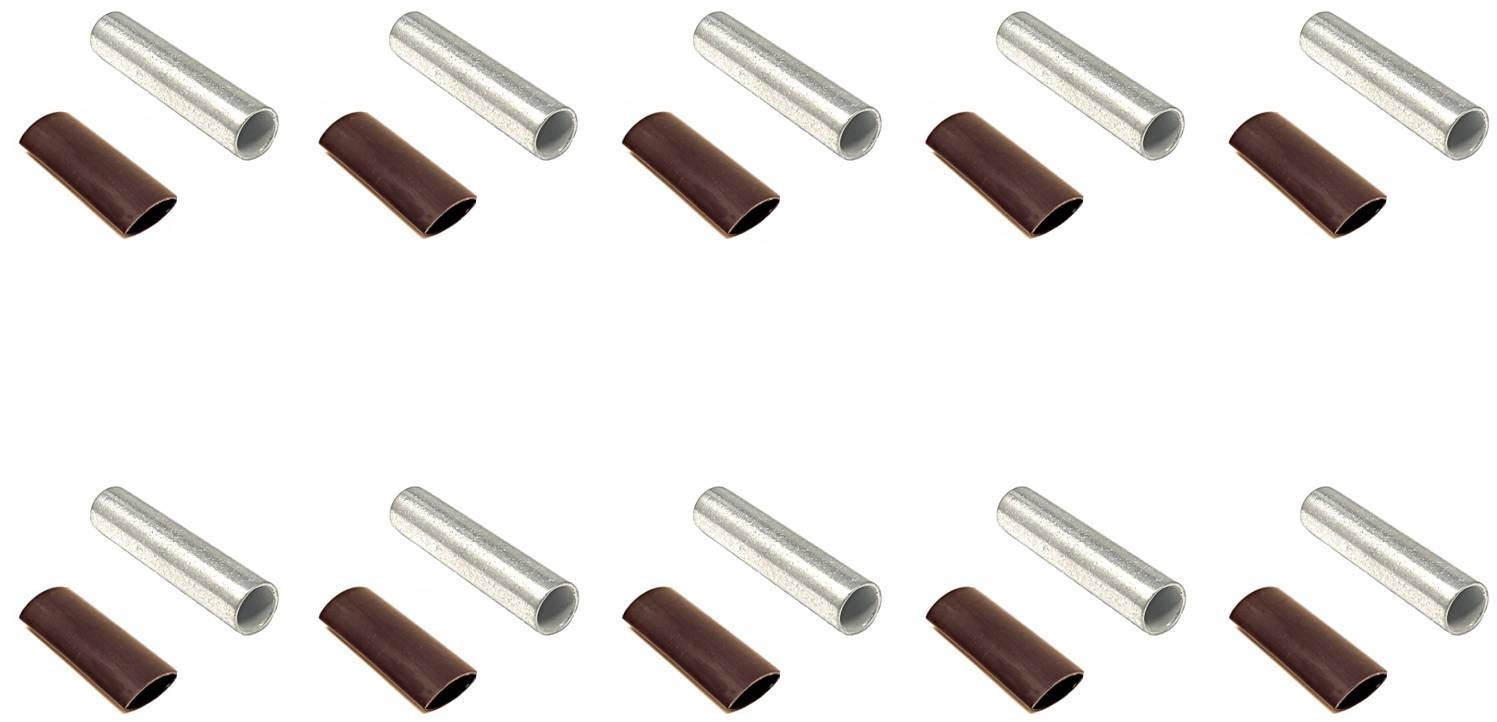 10 Pcs 4 Awg 4 Gauge Butt Splice Connector Pure Copper Tin Coated Marine Grade U