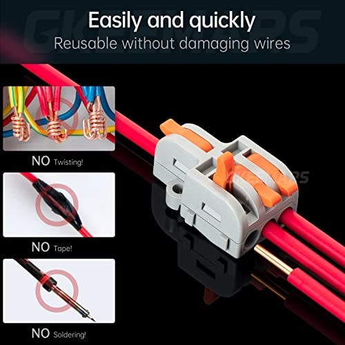 10Pcs Mini Electrical Wire Connectors, DIY Splicing into 1 in 3 out, nylon