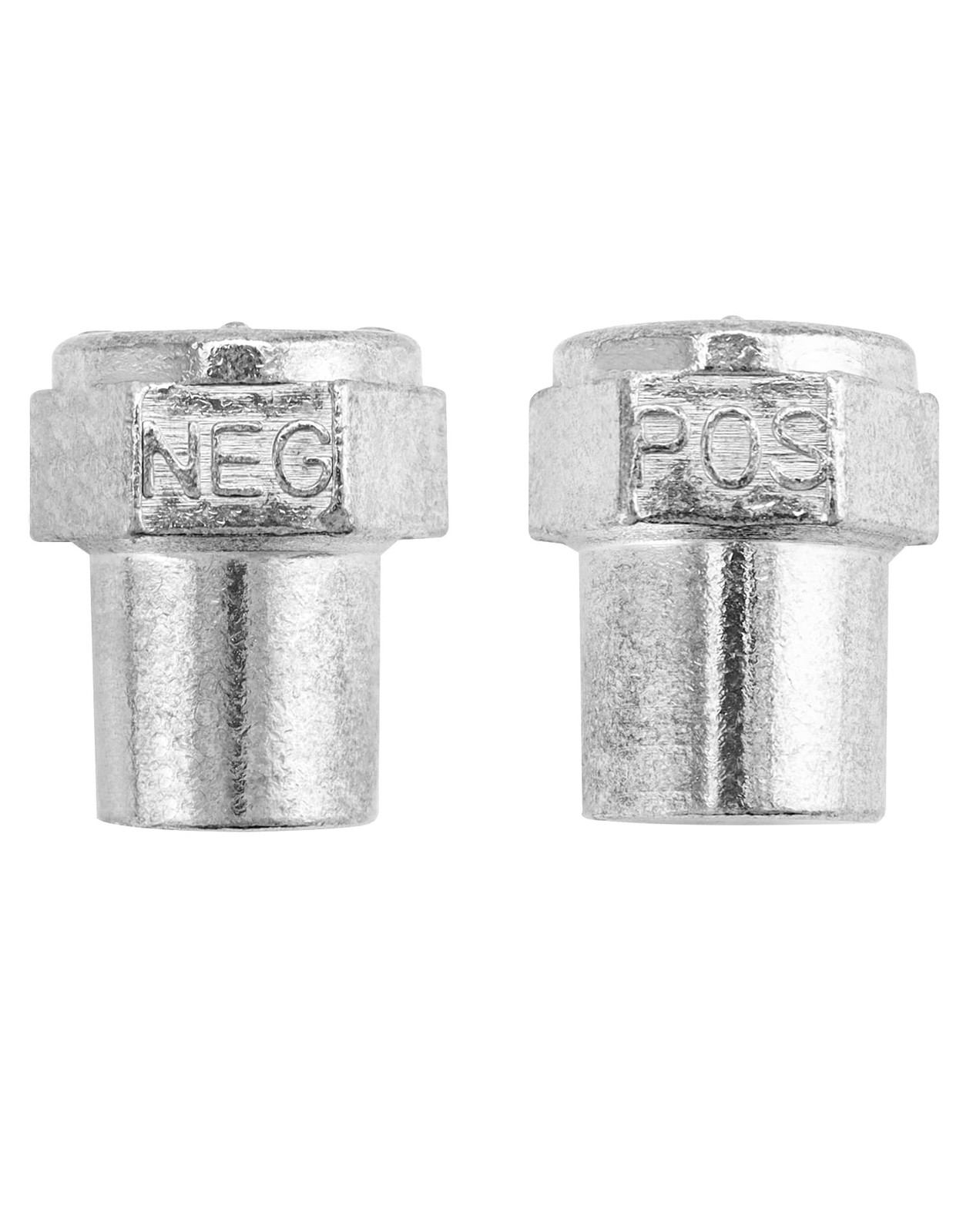 QWORK Car Positive Negative Battery Post Terminal, 2 Pair Zinc Alloy 2 Pairs