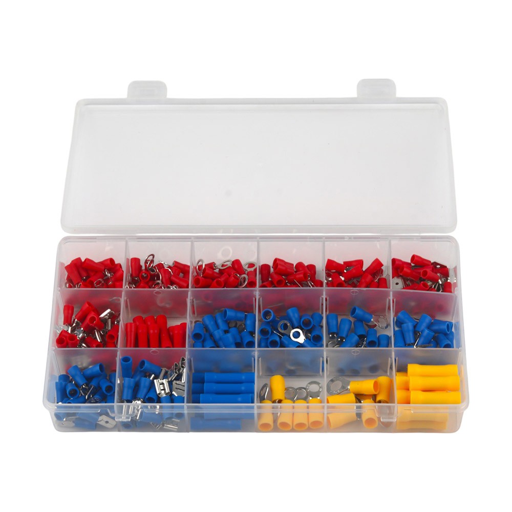 300PCS Assorted Insulated Electrical Wire Cable Terminal Crimp Connector Set