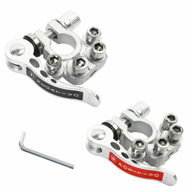 2x 12V 24V Automotive Car Top Post Battery Terminals Wire Cable Clamp Connectors