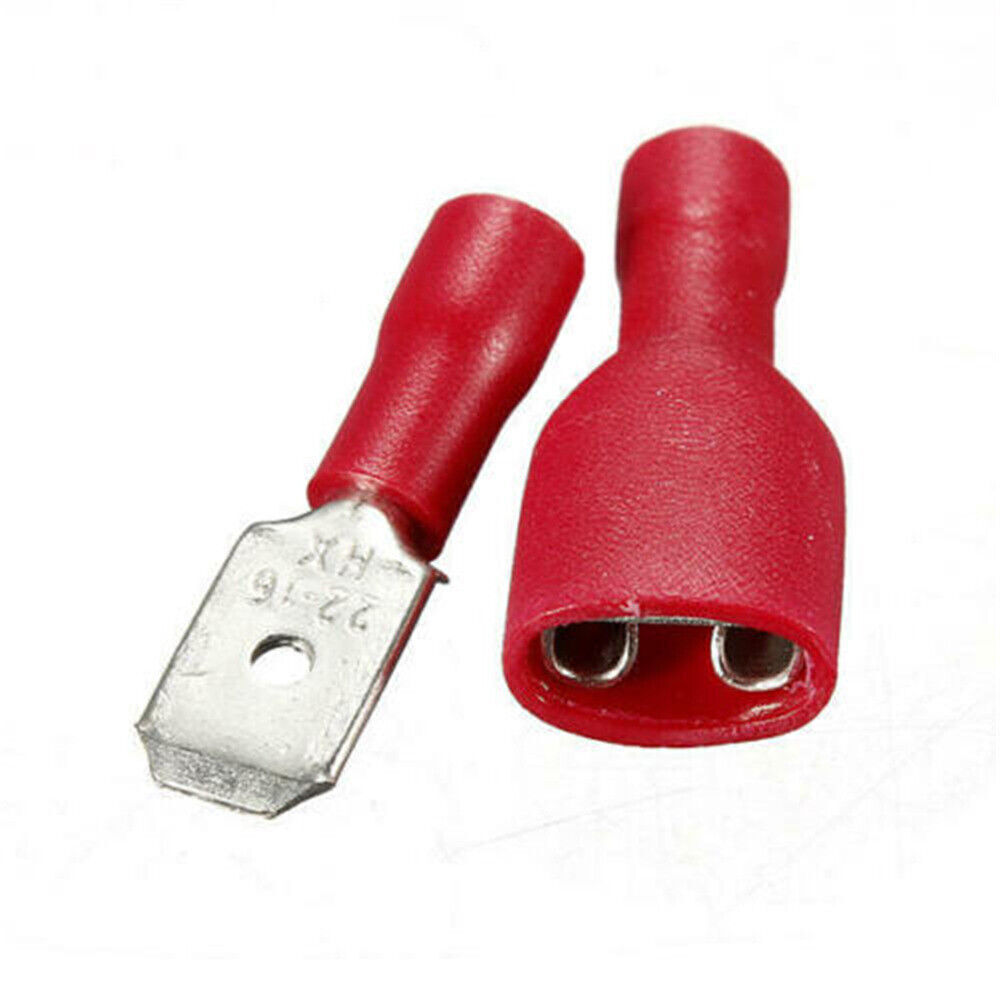 Insulated Crimp Connectors Female Male Electrical Wire Spade Terminals 100-400x