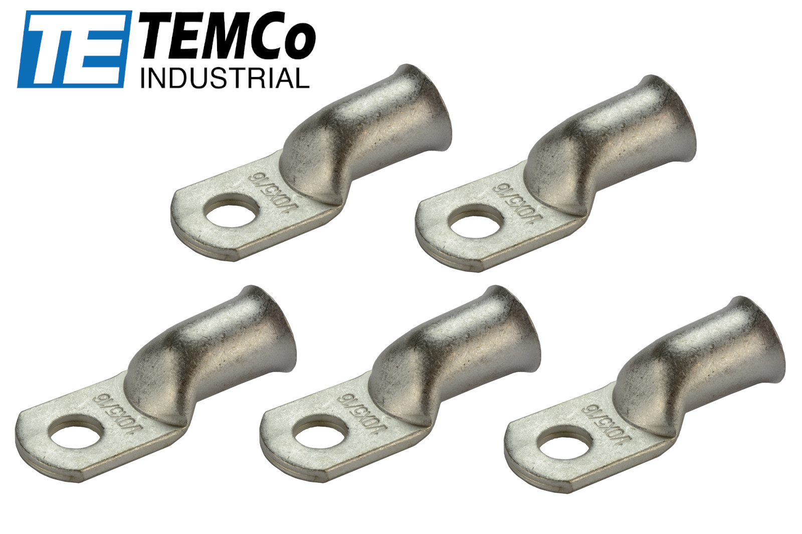 5 Lot 1/0 5/16″ Hole Ring Terminal Lug Tin Plated Copper Uninsulated AWG Gauge