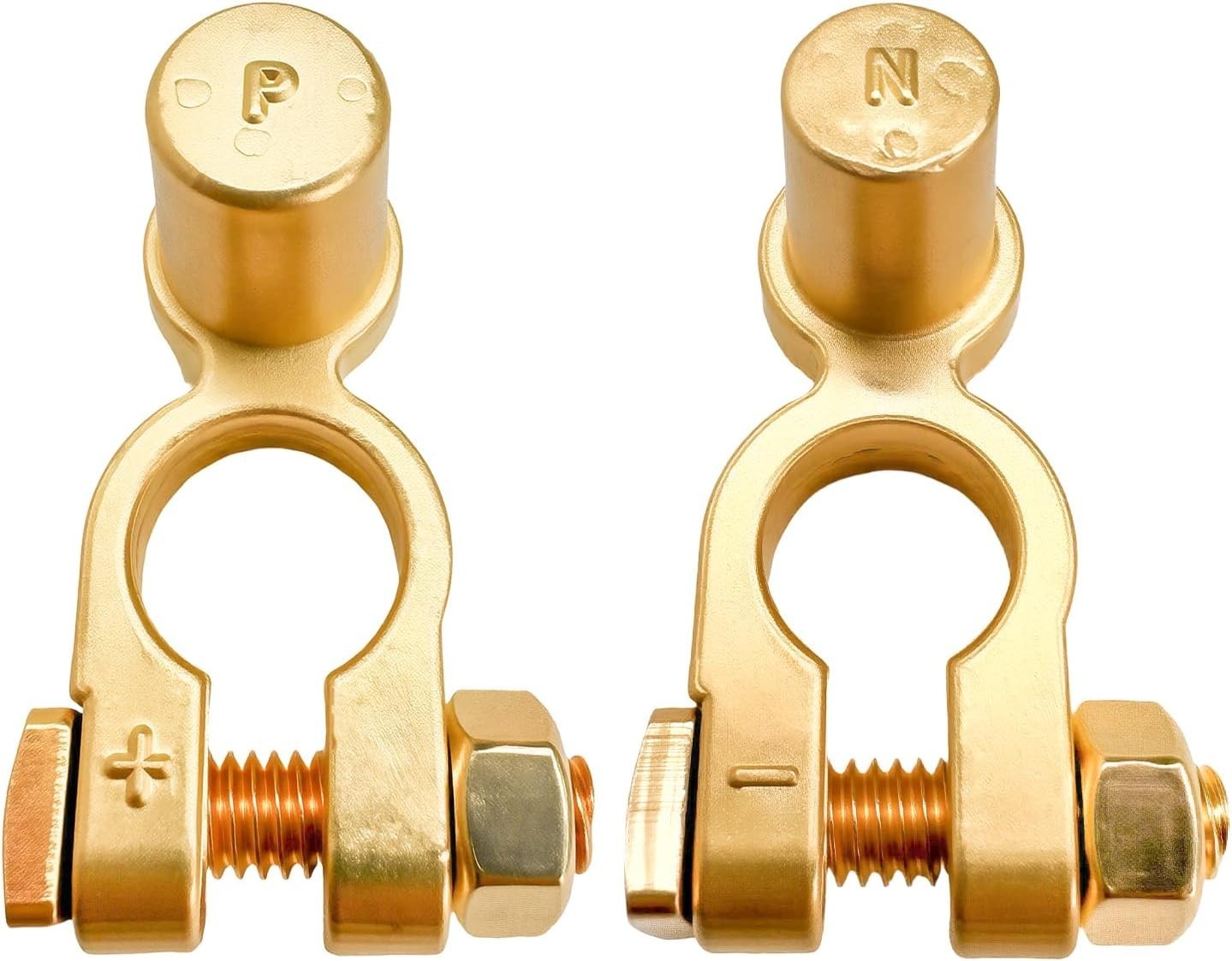 2 PCS SAE to JIS Car Battery Terminals Connectors Positive Negative Quick-Rel…