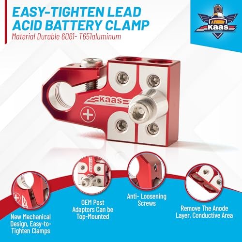 Lead Acid Battery Terminal Clamps, Positive and Negative Set, for YM-BTC005