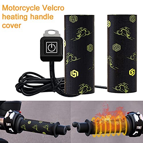 12V Heated Grip Wraps for Motorcycle/ATV/Snowmobile, Direct Battery or Acc