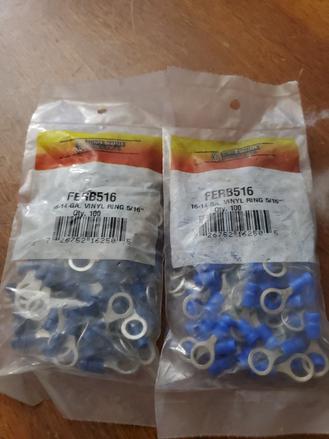 5/16 Blue Ring Terminals 16-14 Mize Products 200 Count Free Shipping