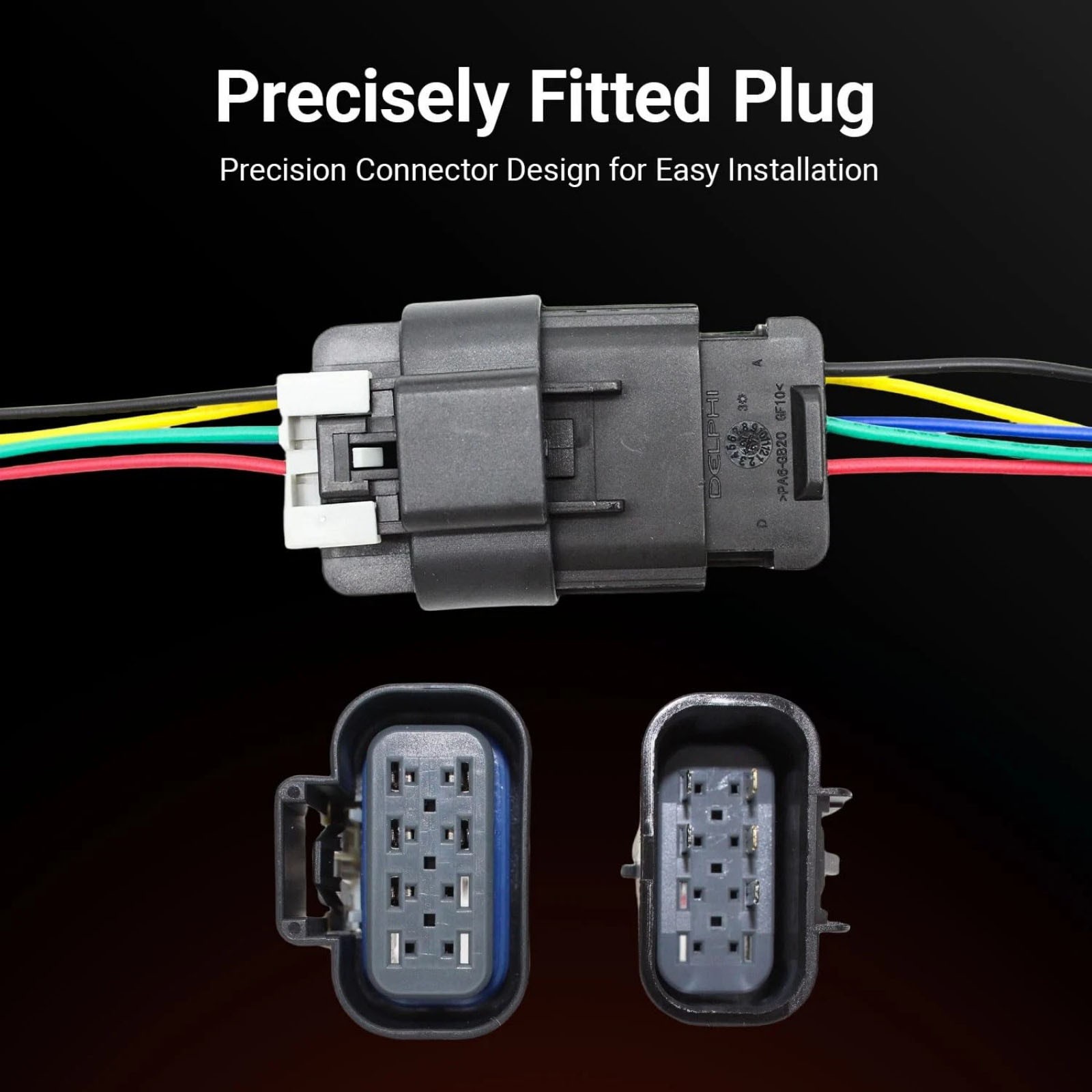 1PCS New Male & Female Headlight Connector Plug Harness Pigtail For Chevy 14-16