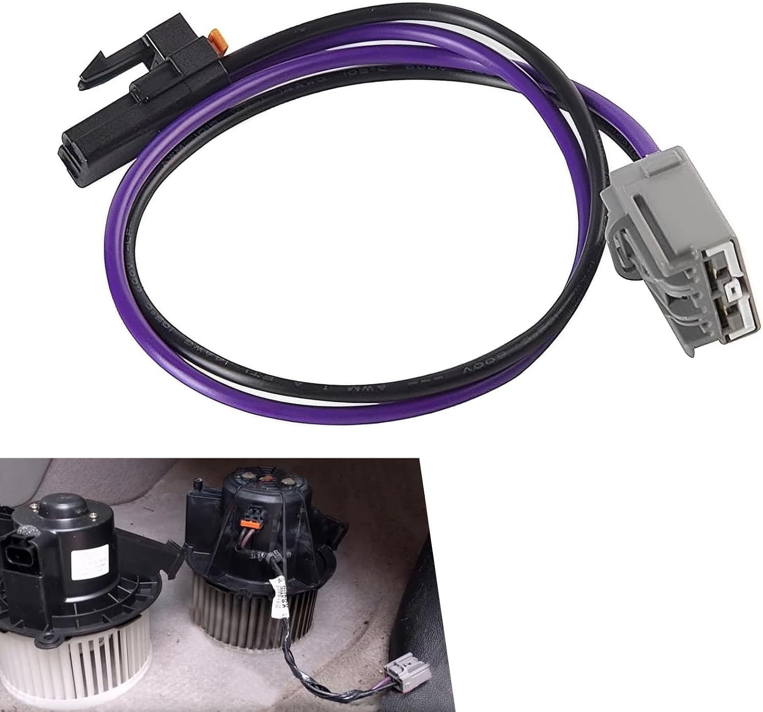 Blower Motor Wiring Harness, Warm air Blower Wire Harness Connector, 22957044 Fa