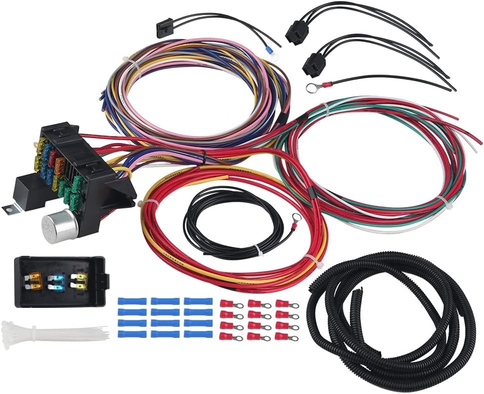 12 Circuit Wiring Harness Universal Wire Harness Automotive Fuses Wiring Harness
