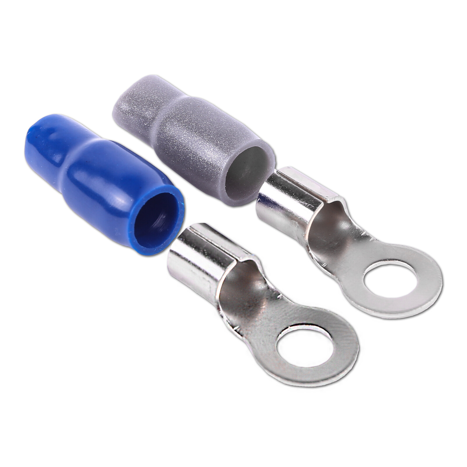 SKAR AUDIO 4 GAUGE (5/16″) NICKEL PLATED PREMIUM RING TERMINALS (10 PACK)
