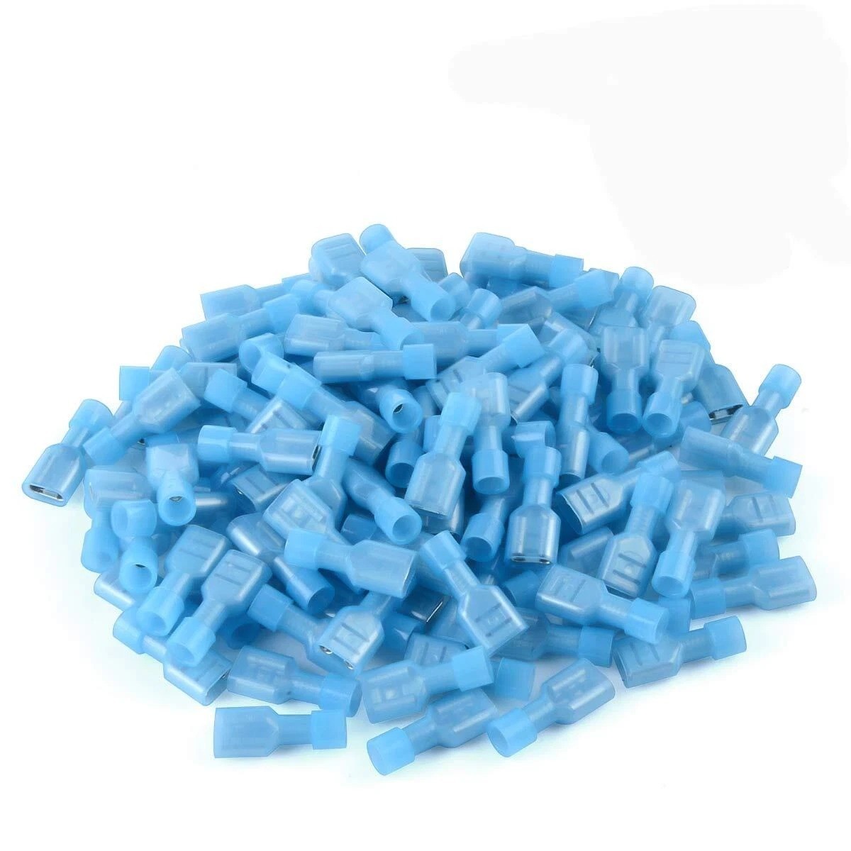 Blue Female Spade Crimp Terminals 16-14 AWG Insulated Connectors 100PCS