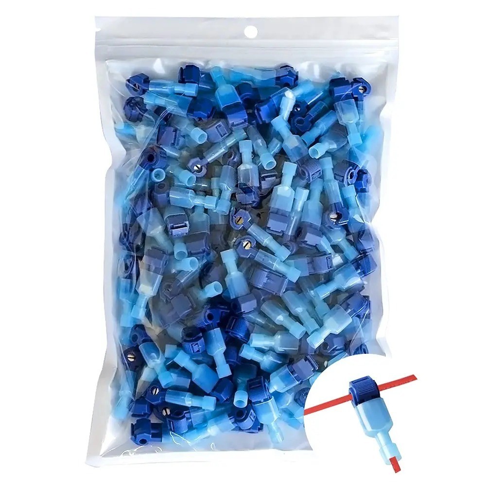 T-Tap Wire Connectors Quick Splice Self Stripping Electrical Terminals Kit
