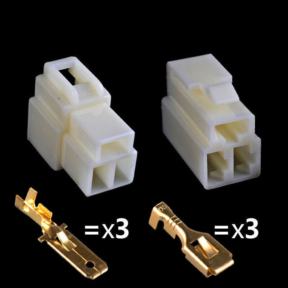2 to 8 Way 6.3mm Pin Plug CONNECTOR Electrical Multi Terminal Block Wiring 20pcs
