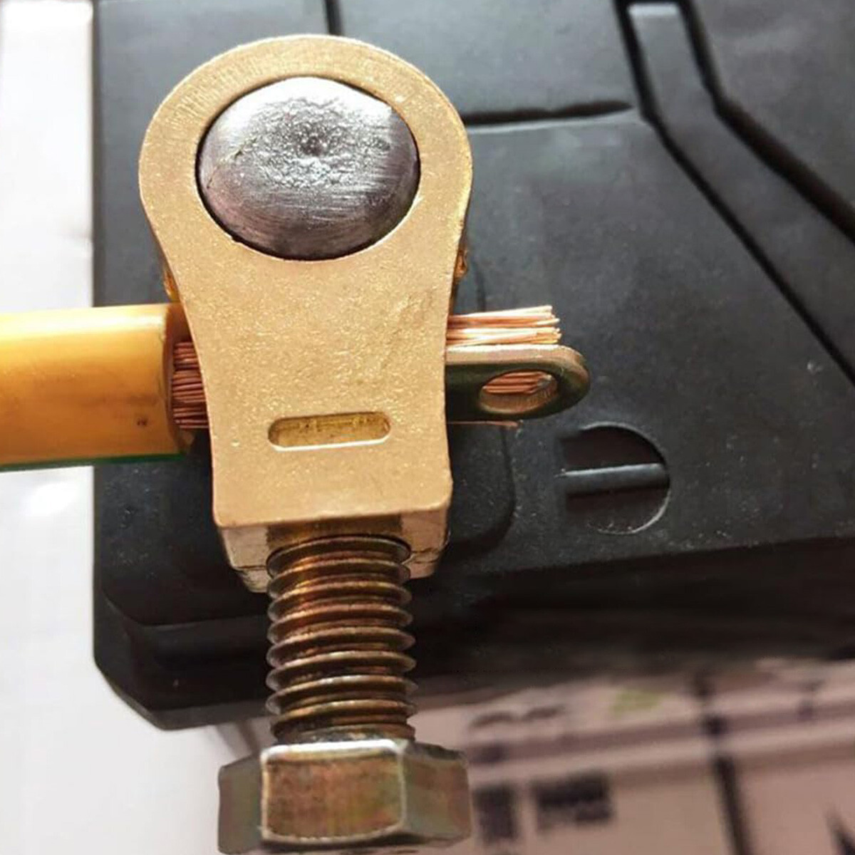 Lot Cable Clamp Battery Clip Car Battery Positive Negative Copper Terminal Wire