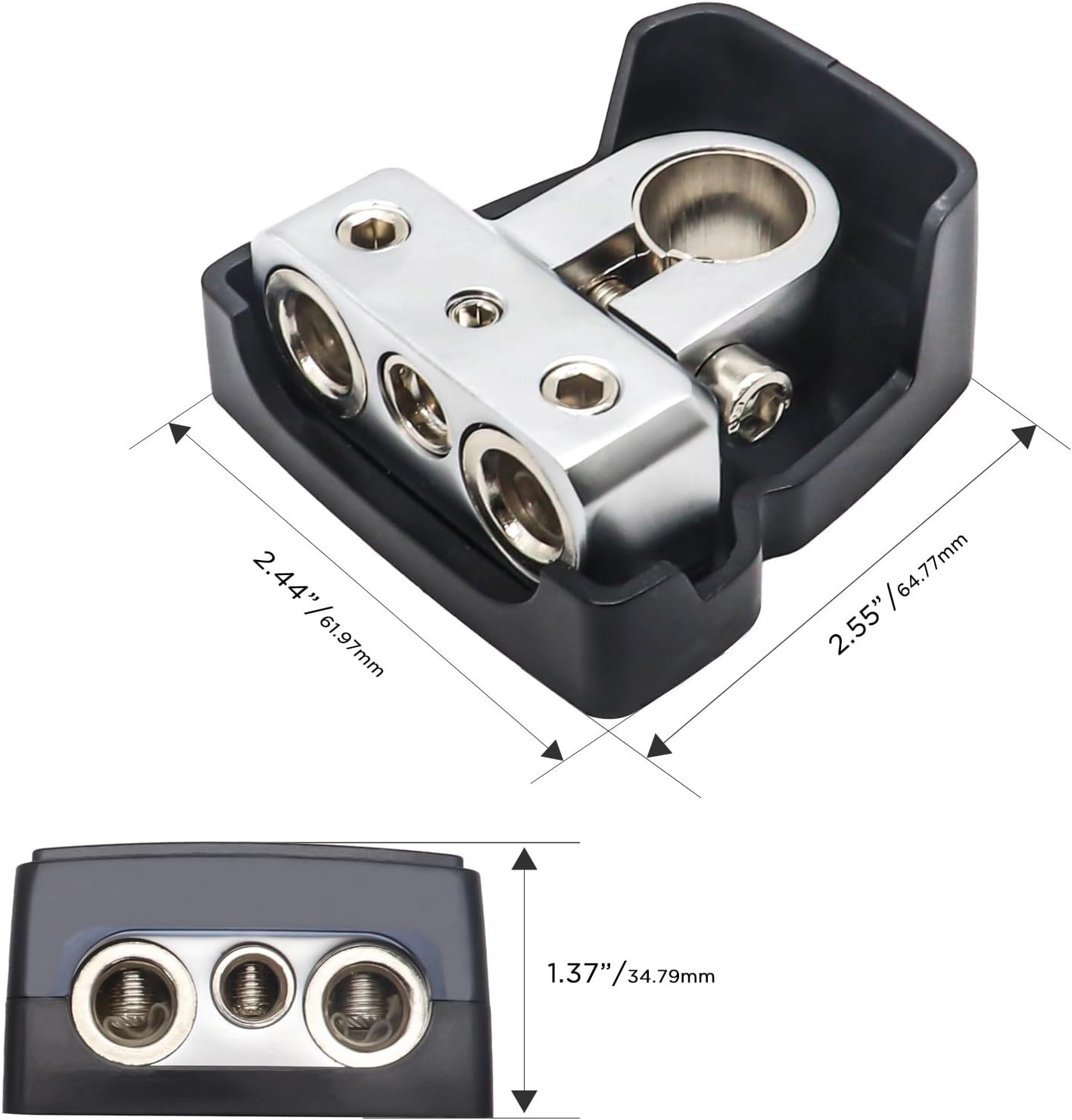 Brass Terminals 2-Pack – 4 Outputs