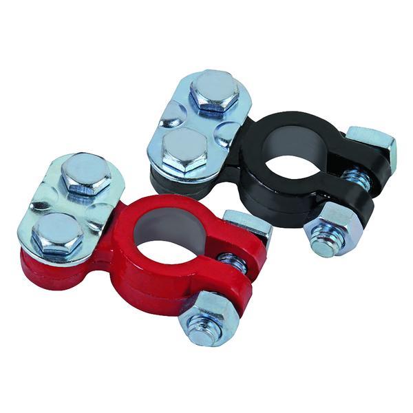 EPOXY COATED TOP POST BATTERY TERMINALS RED/BLACK PAINTED