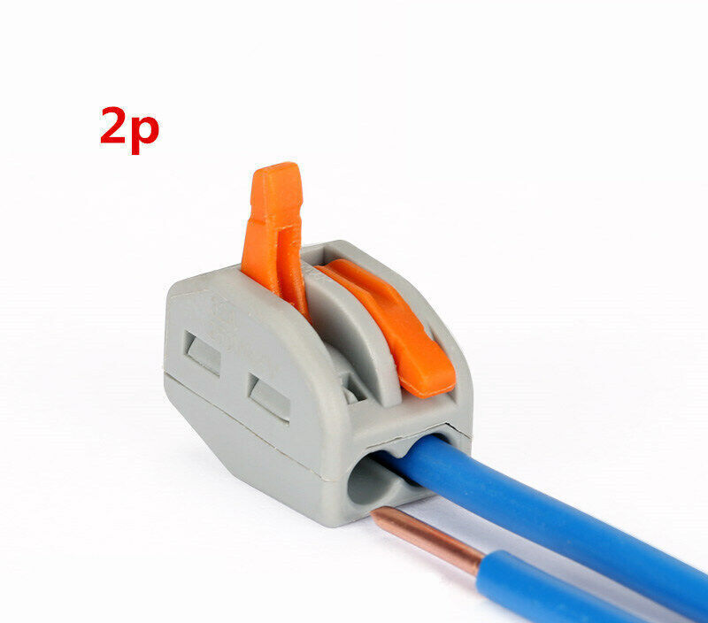 2/3/4/5/8 Pin Reusable Spring Lever Terminal Block Electric Connectors
