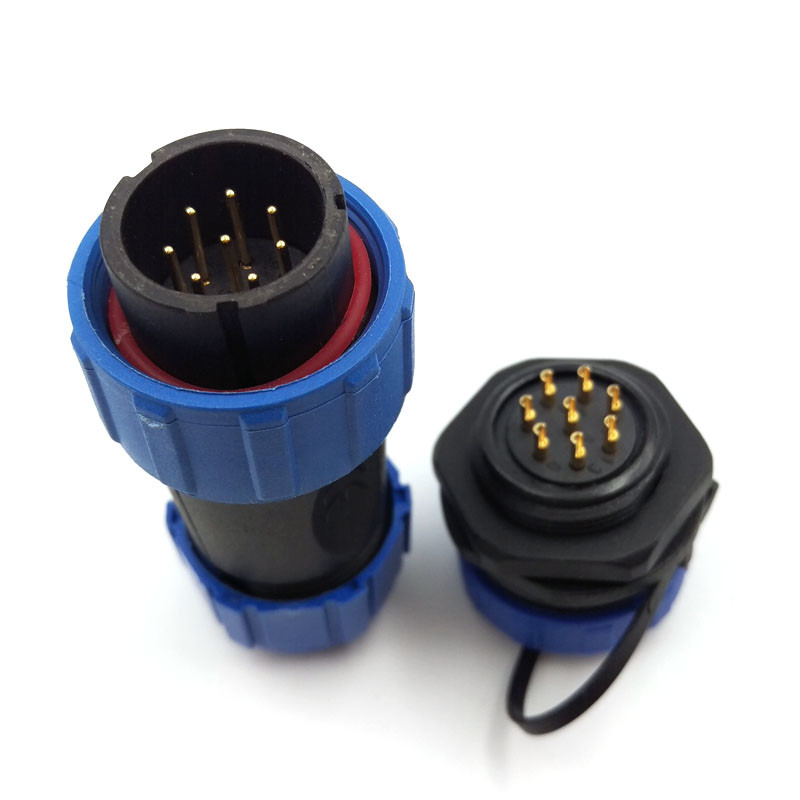 SP21 8Pin Automotive Wire Connector Male Plug+Female Socket With Waterproof Cap