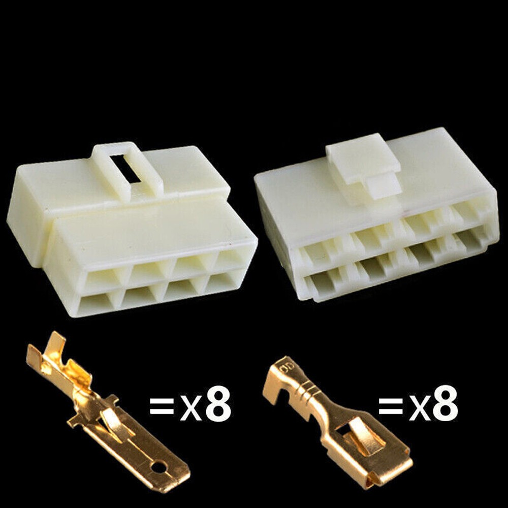 2 to 8 Way 6.3mm Pin Plug CONNECTOR Electrical Multi Terminal Block Wiring 20pcs