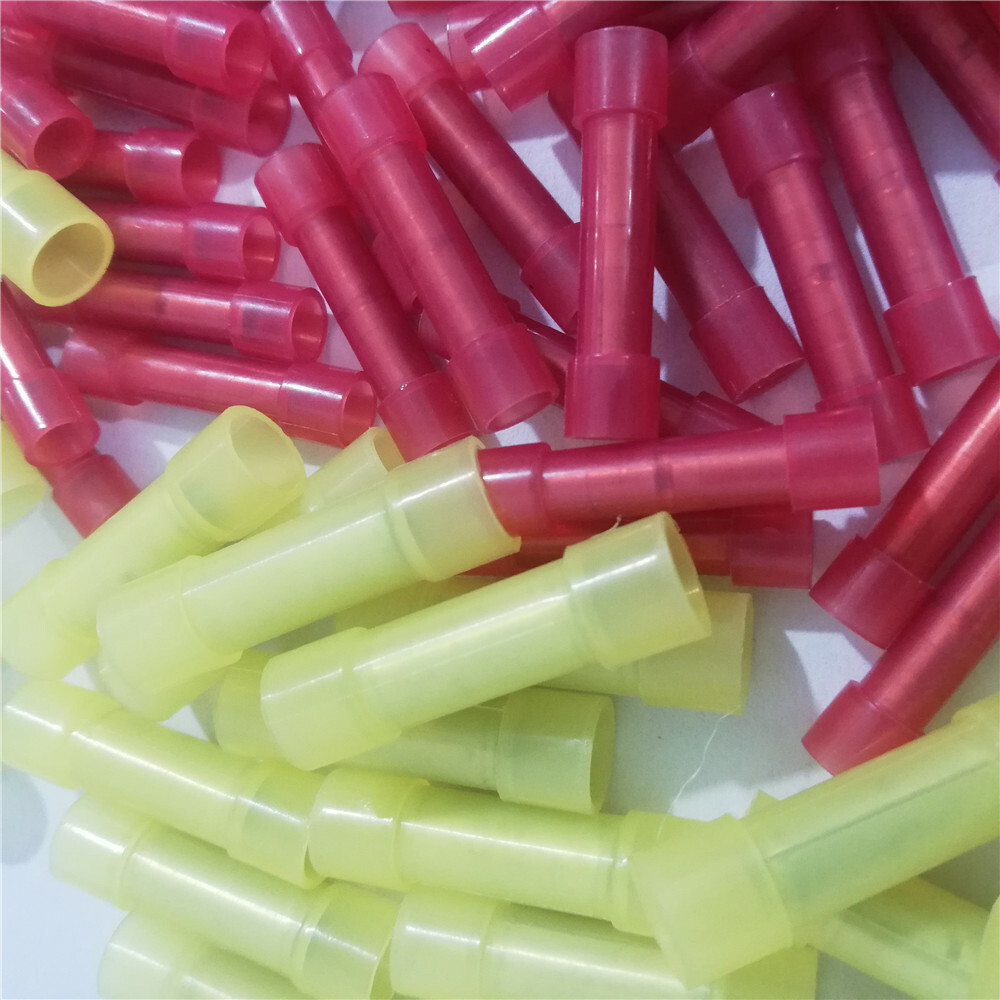 50PCS 22-10 Gauge NYLON Blue/Red/Yellow Wire Butt Connector Crimping Terminals