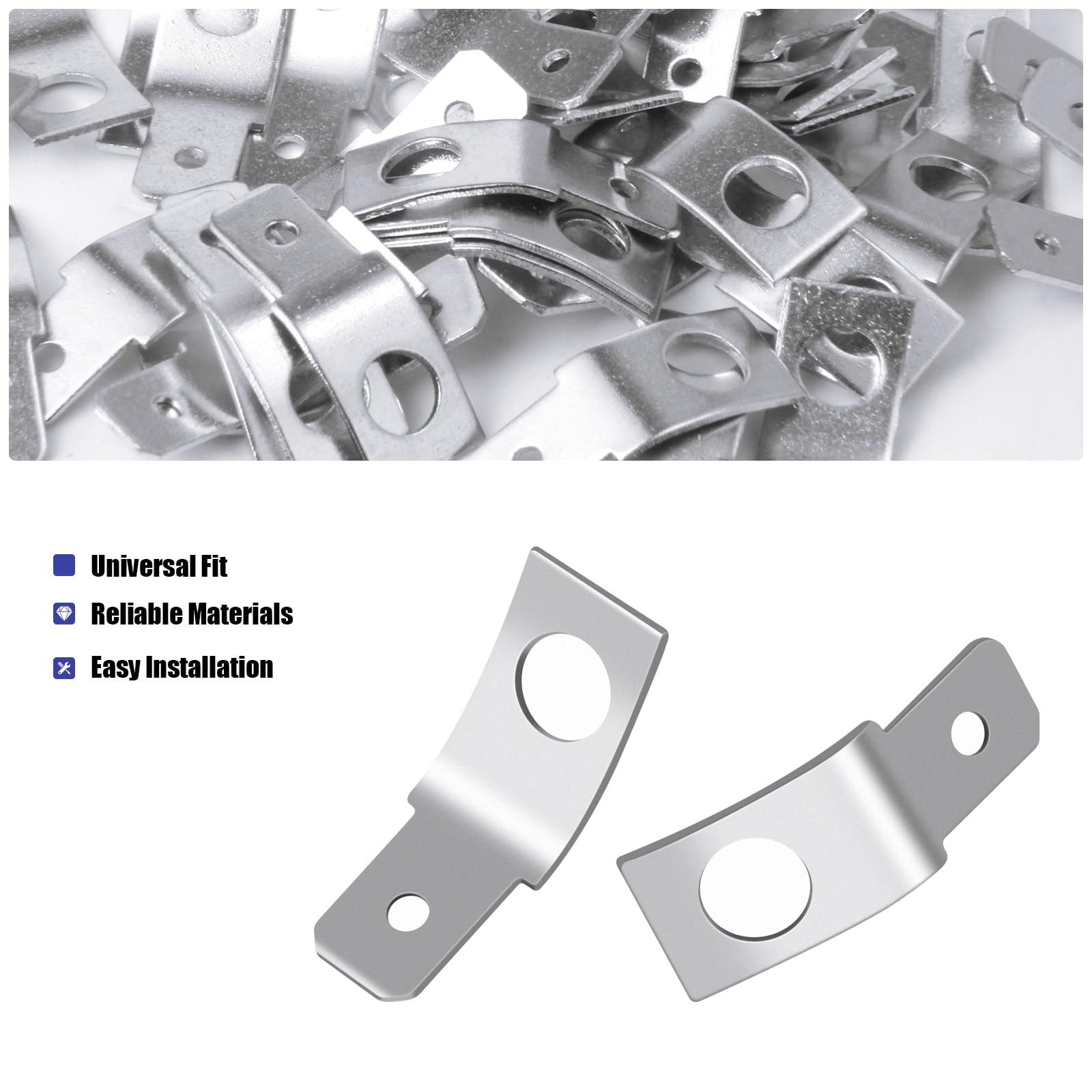 50 Pcs 1/4″ Male Quick Disconnect Spade & 10 Stud Ring Crimp Connectors Pack New